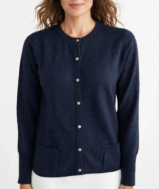 Cashmere cardigan navy