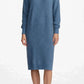 Cashmere crew neck dress camel