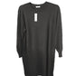 Cashmere crew neck dress camel