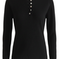 Cashmere Henley Black - Ghost Mannequin