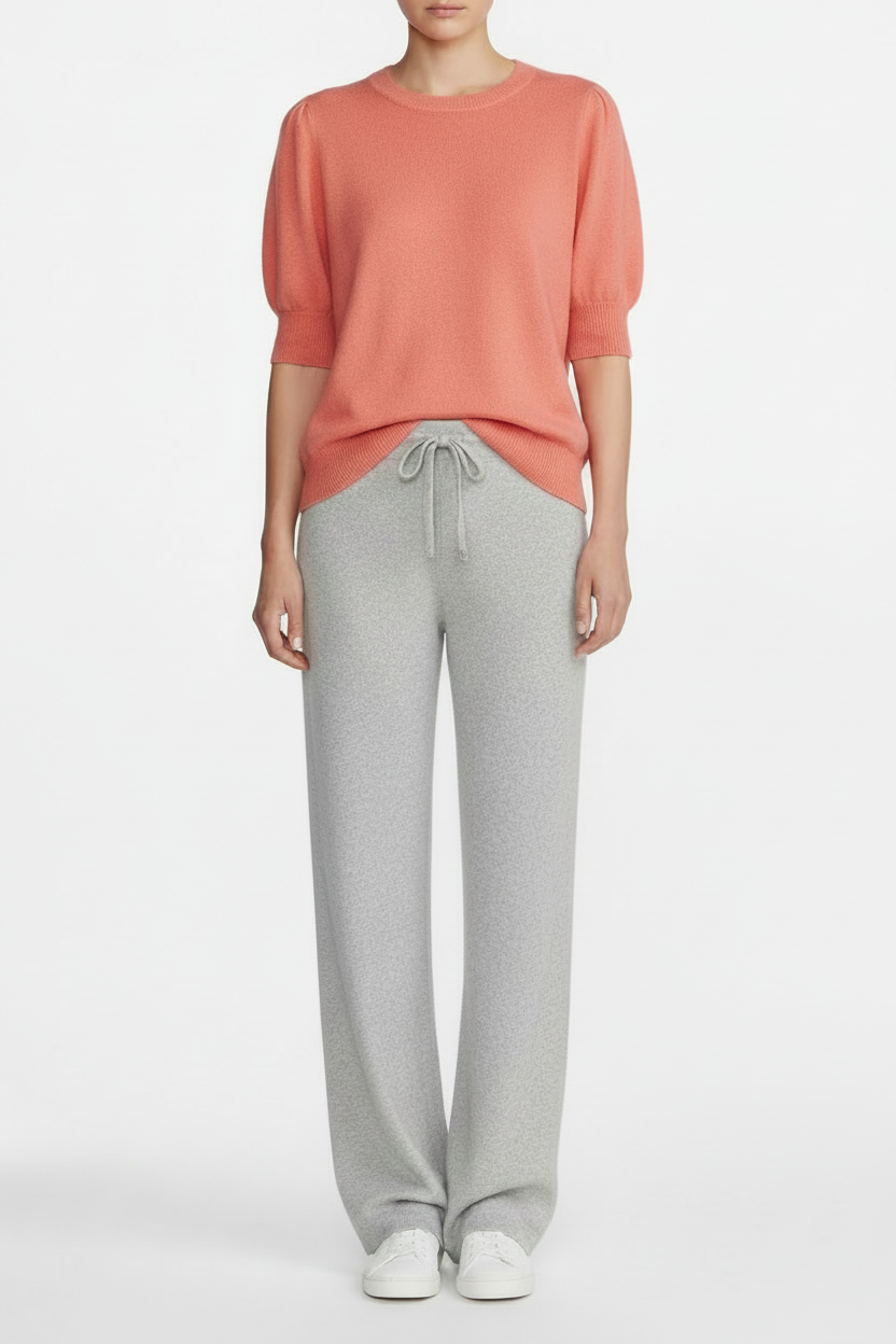 Coral top no logo clean hem