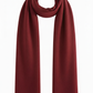 Deep Red Scarf - No White Gap