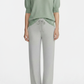 Eucalyptus top with exact ghost mannequin sleeve shape and grey melange pants
