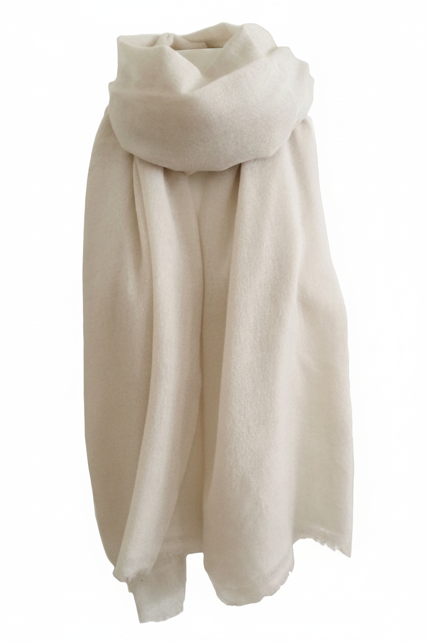 Havana Scarf - Off White Looped Style