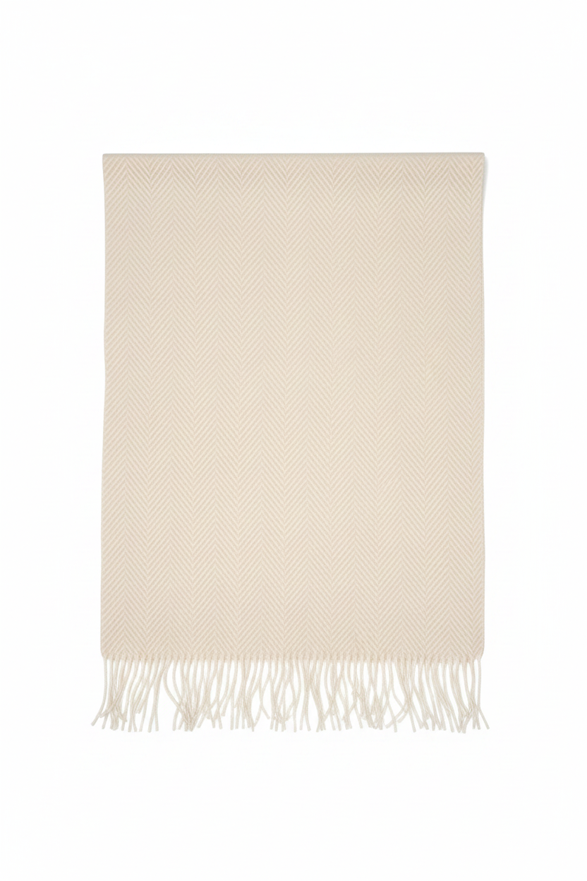 Herringbone Shawl - White Background