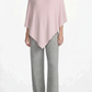 PC40 Pale Pink Poncho with PC72C Melange Grey Lounge Pants