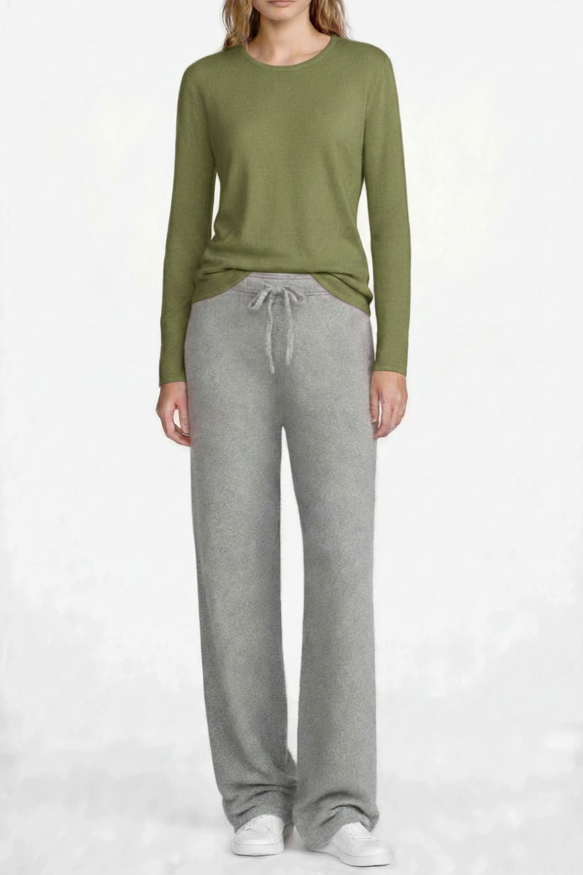 PC63 Palm Green with PC72C Melange Grey Pants