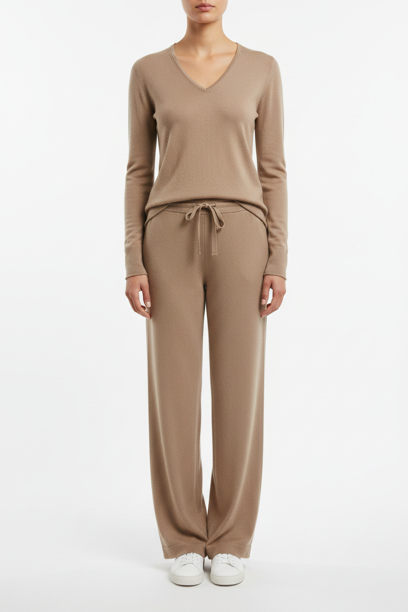 PC64 Beige on Model - Nose Crop