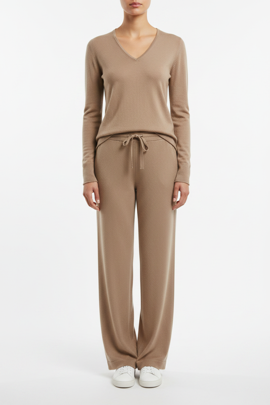 PC64 Beige on Model - Nose Crop