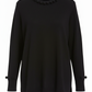 PC92 Black - Front Neckline Pom Poms Only