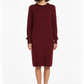 Pom Pom Dress - Bordeaux