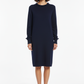 Pom Pom Dress - Navy