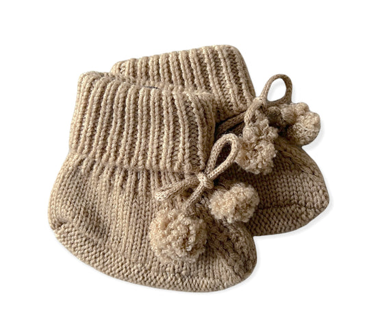 Baby knitted booties