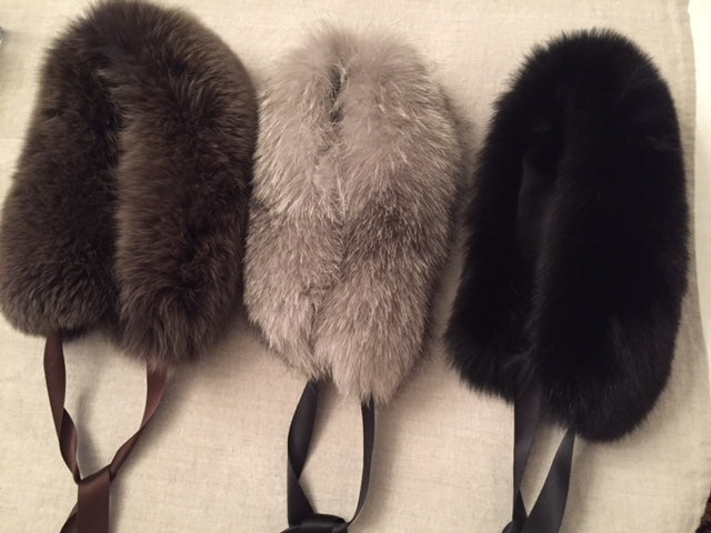 Fox fur collars