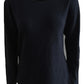 Cashmere crew neck old man blue