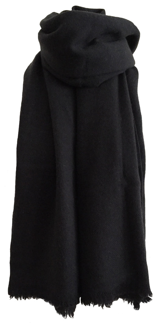 Havana scarf 1 ply charcoal grey