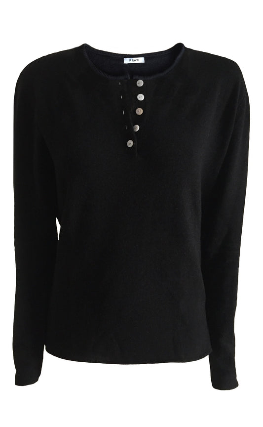 Cashmere henley black