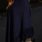 Cashmere poncho with fringe black