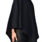 Cashmere classic poncho navy