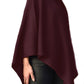 Cashmere classic poncho navy