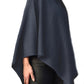 Cashmere classic poncho navy
