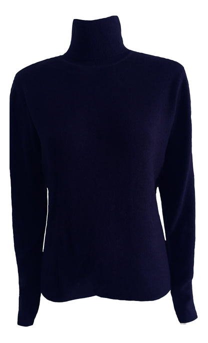 Cashmere Jackie turtleneck navy