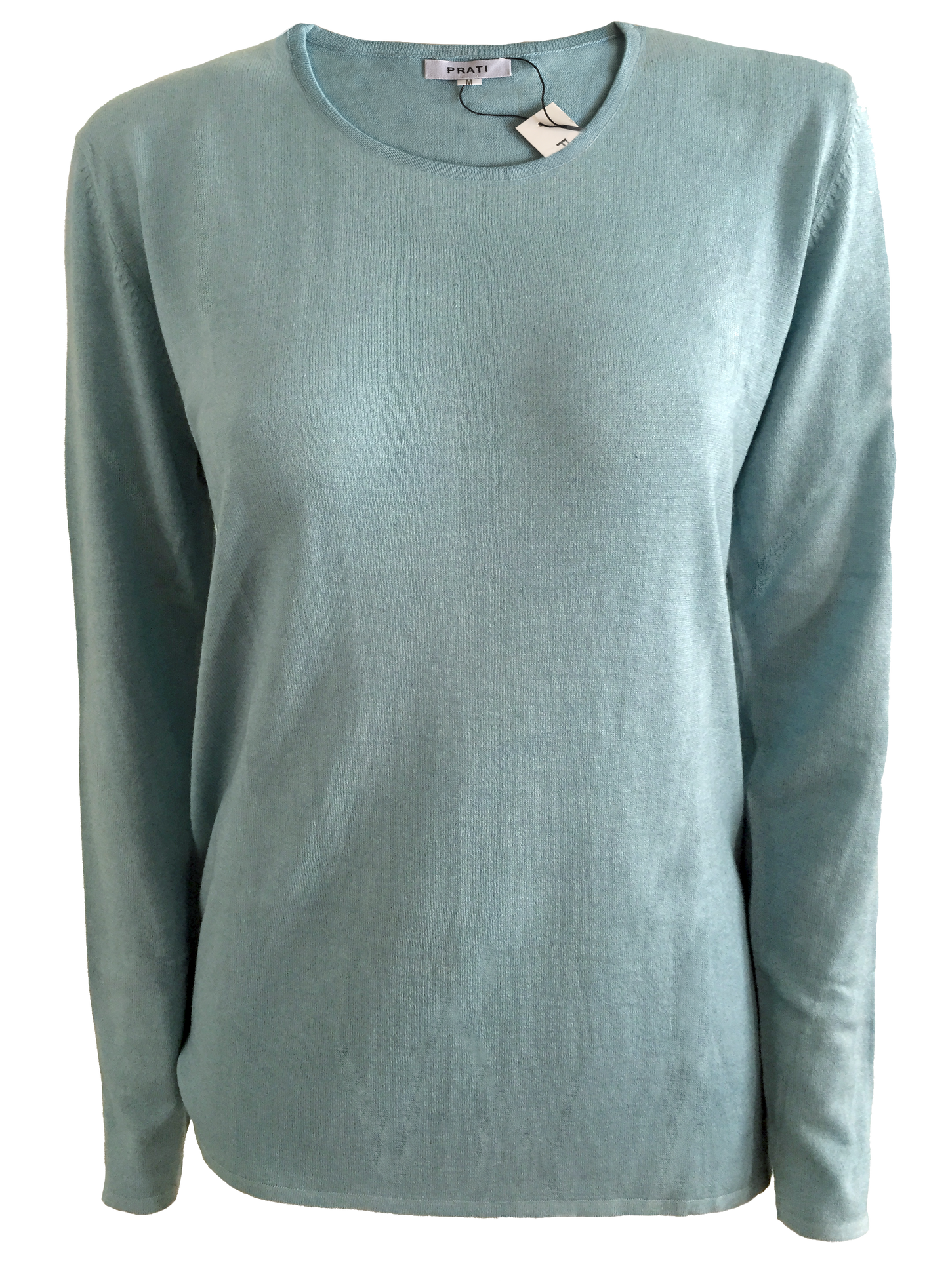 Cashmere Silk crew neck sweater t shirt havana blue