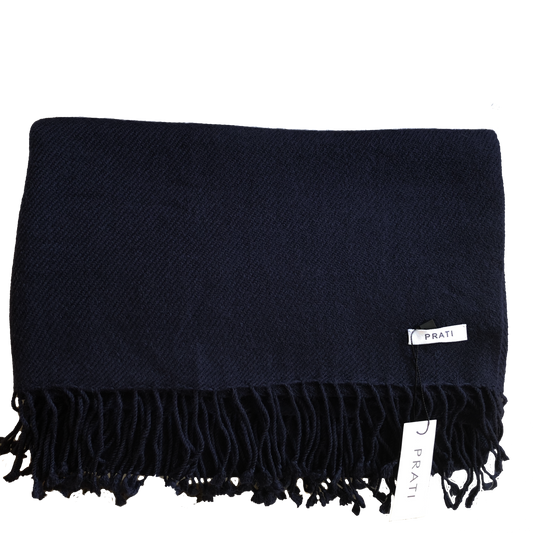 Cashmere scarf with fringes