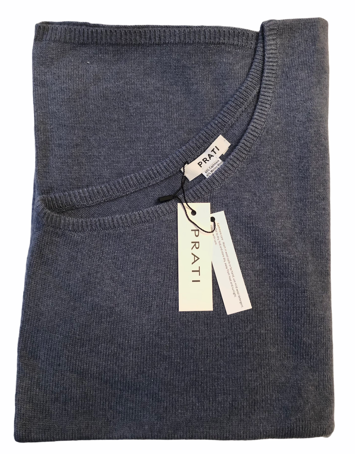 Cashmere classic poncho jeans blue